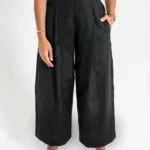 Pants Linen Black